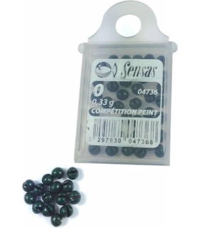 SENSAS BOTE DE PLOMOS PINTADOS Nº4 0.17GR