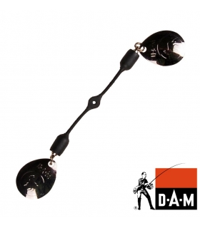DAM EFFZETT TWIN SPINNER INDIANA/SILVER