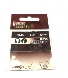 SENSAS FEEDER TECH 3445 BN Nº18 10 PCS