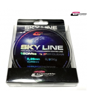 CINNETIC SKY LINE SUPER CLEAR 150M 0,26MM 9.90KG MONOFILAMENTO RECUBIERTO DE FLUOROCARBONO