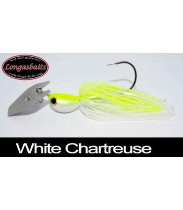LONGASBAITS GLADIATOR BLADED 1/2OZ WHITE CHART
