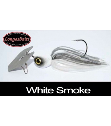 LONGASBAITS GLADIATOR BLADED 1/2OZ WHITE SMOKE