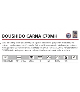 CAÑA HART BOUSHIDO CARNA C70MH - 2.13M