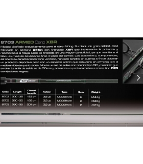 CAÑA CINNETIC ARMED CARP XBR 13' 3.90 M 3.5LBS