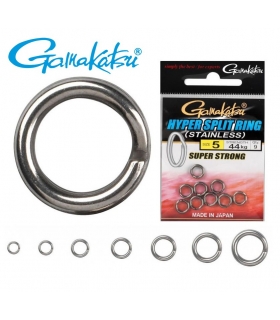 GAMAKATSU HYPER SPLIT RING STAINLESS SIZE 5 44KG