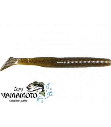 GARY YAMAMOTO SWIMSENKO 5'' GREEN PUMPKIN BLK FLK