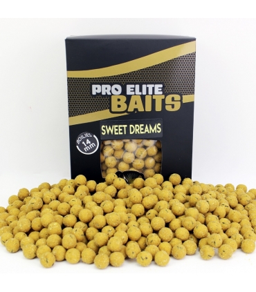 PRO ELITE BAITS GOLD BOILIE SWEET DREAMS 14MM 1000GR