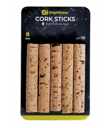 RIDGEMONKEY CORK STICKS 8MM QTY 10
