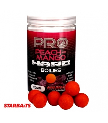 STARBAITS PRO PEACH & MANGO HARD BOILIE 20MM 200GR