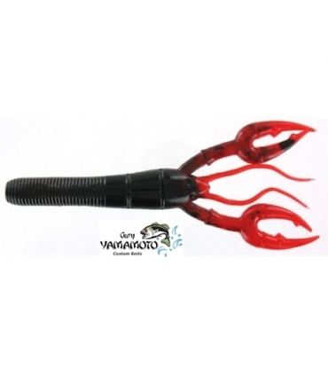 GARY YAMAMOTO MEDIUM CRAW 4'' SPECIAL BLACK RED CL
