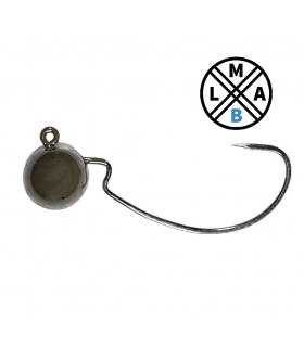 LMAB TUNGSTEN OFFSET JIG 2/0 GREEN PUMPKIN 7.2GR