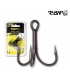 BLACK CAT TREBLE HOOK 1/0 5PCS
