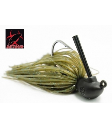 DETOUR SHOOTER JIG 3/8OZ GREEN PUMPKIN RAIN
