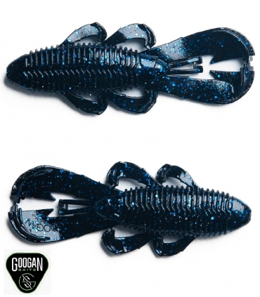 GOOGAN BAITS BANDITO 4" BUG BLACK BLUE FLAKE