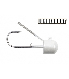 LUNKERHUNT MUSHROOM HEAD JIGS 1/4 BLANCO