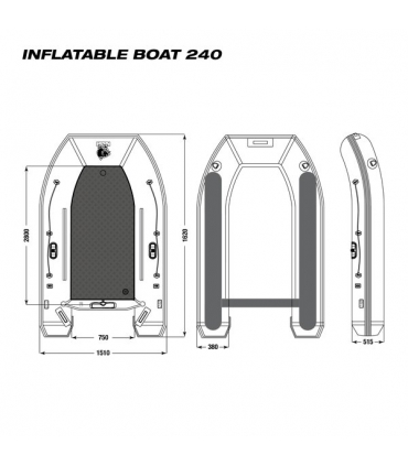 NASH BOAT LIFE INFLATABLE 240