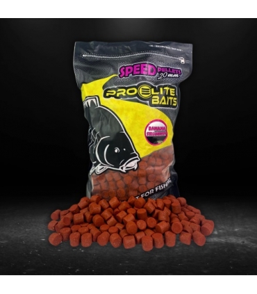 PRO ELITE BAITS SPEED PELLETS 20MM BANANA & STRAWBERRY 4.5 KG