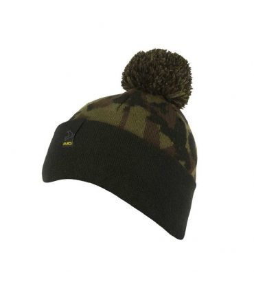 AVID CARP GORRO POMPON NEGRO Y CAMUFLAJE