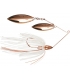 WAR EAGLE SPINNERBAIT COPPER DOUBLE WILLOW WHITE 1/2 OZ