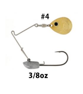 DEPS B CUSTOM JIG SPINNER SET 3/8OZ COLORADO GOLD