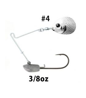 DEPS B CUSTOM JIG SPINNER SET 3/8OZ COLORADO SILVER