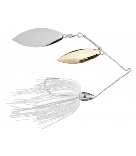 WAR EAGLE SPINNERBAIT NICKEL DOUBLE WILLOW 1/2OZ WHITE SILVER