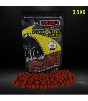 PRO ELITE BAITS SOLUBLE BOILIES 20MM ROBIN RED 3.5KG