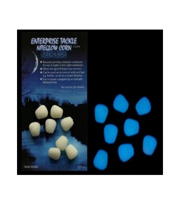 ENTERPRISE TACKLE POPUP IMITATION SWEETCORN NITEGLOW NEON BLUE