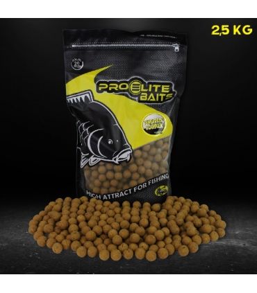 PRO ELITE BAITS NATURAL FOODS BOILIES 20MM PINEAPPLE & SCOPEX 2.5KG