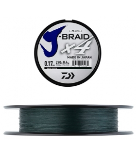 DAIWA J-BRAID X4  0.13MM 135 MTR 5.9KG 13LB GREEN