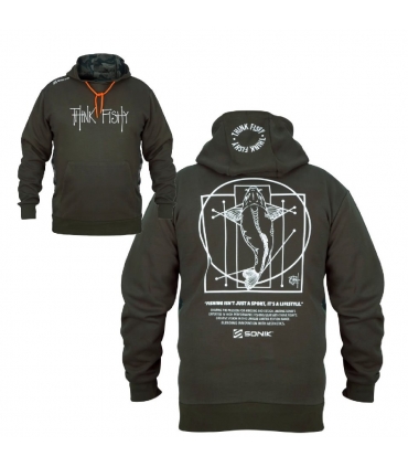 SONIK SUDADERA CAPUCHA BY THINK FISHY ART