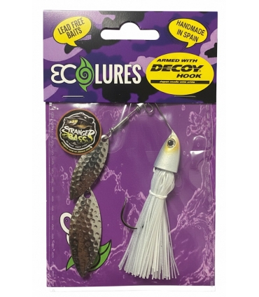 ECOLURES AH64 SPINNERBAIT 1/2OZ DW WHITE