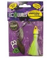 ECOLURES AH64 SPINNERBAIT 1/2OZ DW WHITE CHARTREUSE