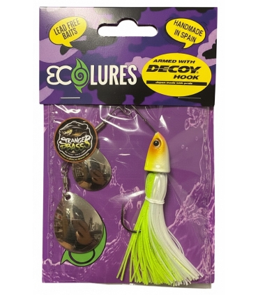 ECOLURES AH64 SPINNERBAIT 1/2OZ DC WHITE CHARTREUSE