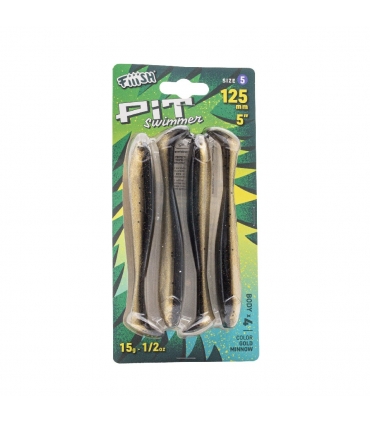 FIIISH PIT SWIMMER 125 4 CUERPOS GOLD MINNOW