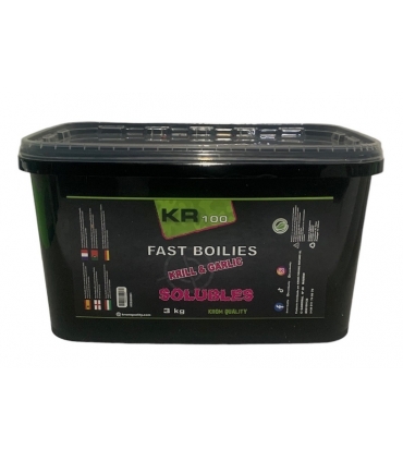 KROM QUALITY KR100 FAST BOILIES KRILL & GARLIC SOLUBLES 15MM 3KG