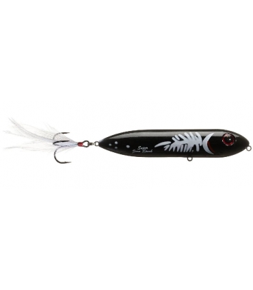 HEDDON SUPER ZARA SPOOK 4.5" BLACK WHITE HERRING SILENT