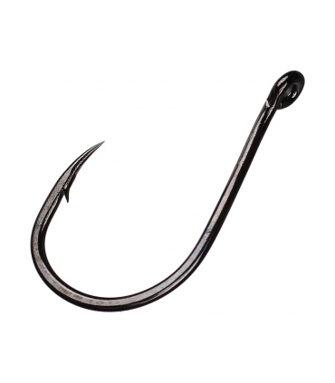 OWNER MOSQUITO HOOK BLACK CHROME 1/0 QTY 7