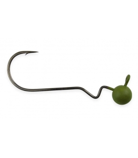GAMAKATSU SKIP GAP SHAKY HEAD GREEN PUMPKIN 4/0 1/4OZ