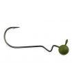 GAMAKATSU SKIP GAP SHAKY HEAD GREEN PUMPKIN 4/0 1/4OZ