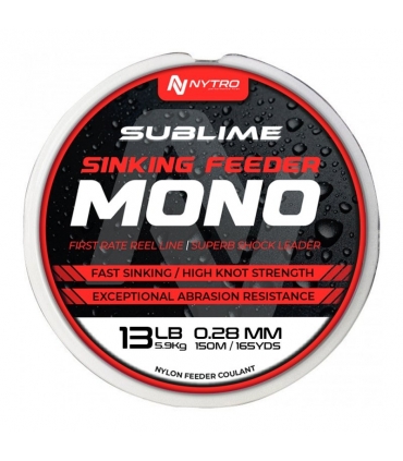 NYTRO SUBLIME SINKING FEEDER MONO 300MT 0.26MM