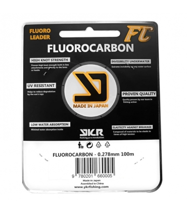 YKR FLUOROCARBON "FC SHOCK LEADER" 0.20MM 100MT