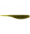 YAMAMOTO FAT SHAD SHAPE WORM 4" GREEN PUMPKING BLACK FLAKE