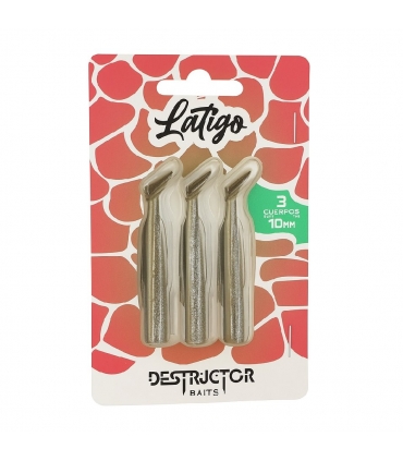 DESTRUCTOR BAITS PACK 3 CUERPOS 70MM KAKI
