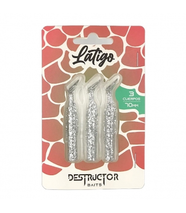 DESTRUCTOR BAITS PACK 3 CUERPOS 70MM SILVER CHROME