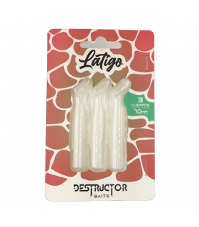 DESTRUCTOR BAITS PACK 3 CUERPOS 70MM WHITE PEARL