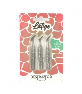 DESTRUCTOR BAITS PACK 3 CUERPOS 70MM ALBURNO