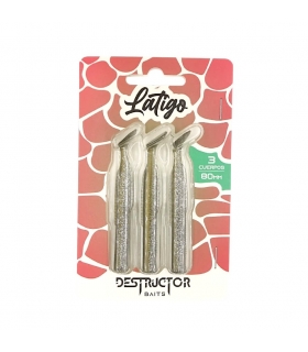 DESTRUCTOR BAITS PACK 3 CUERPOS 80MM KAKI
