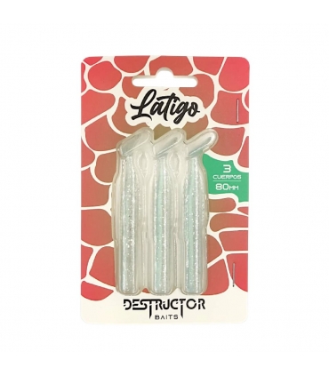 DESTRUCTOR BAITS PACK 3 CUERPOS 80MM GREEN SHAD