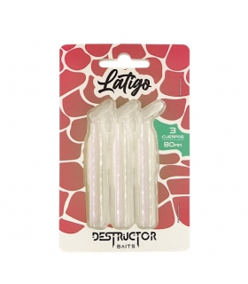 DESTRUCTOR BAITS PACK 3 CUERPOS 80MM PINK FLASH